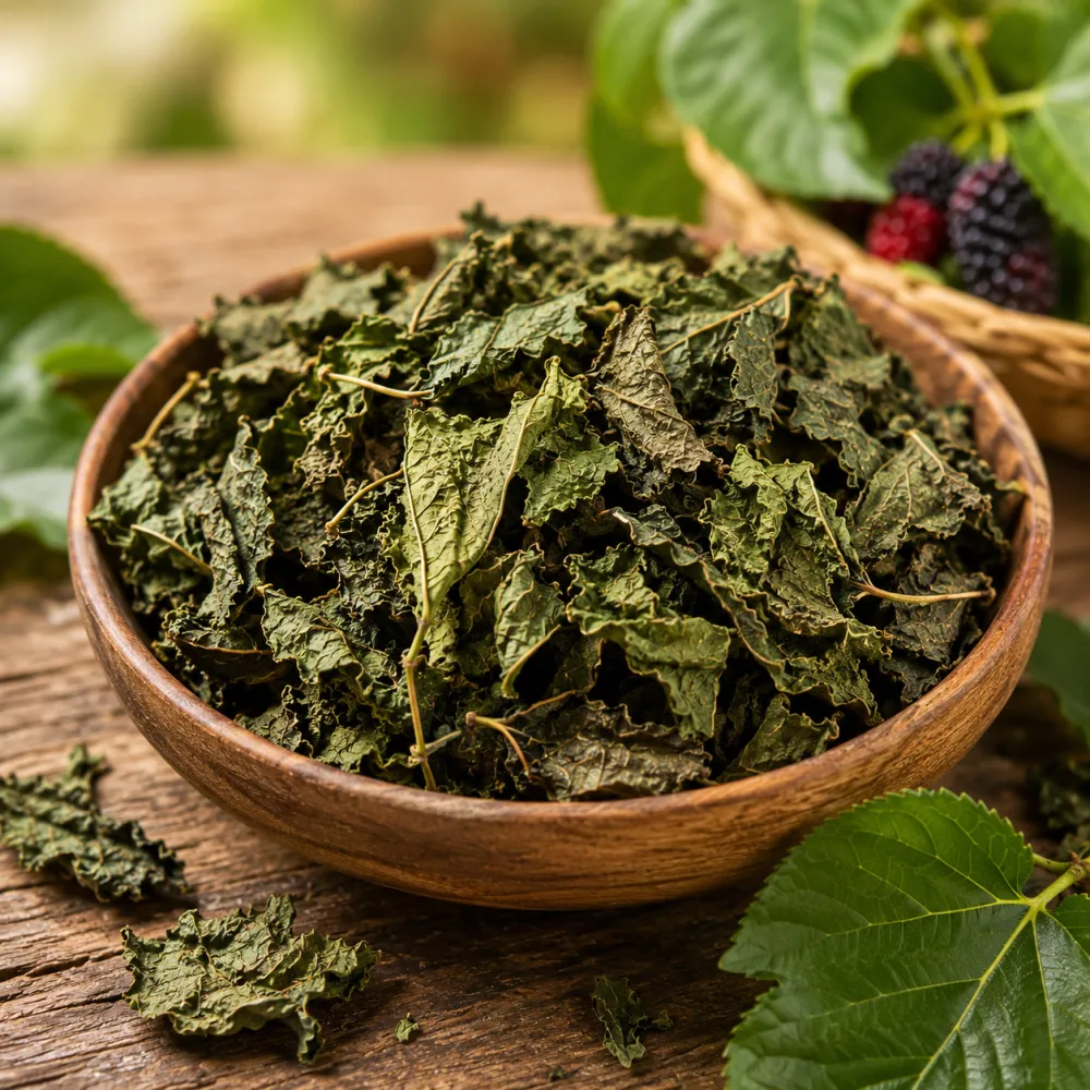 Foto: daun malberi kering